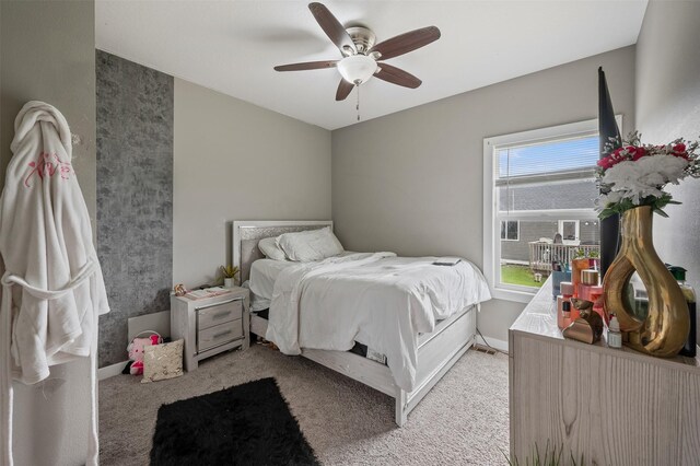 5397 Brook View Ave, Des Moines, IA 50317 - bedroom featuring carpet flooring and ceiling fan