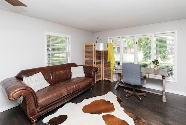 8786 Primrose Ln, Clive, IA 50325 - home office featuring wood finished floors and healthy amount of natural light