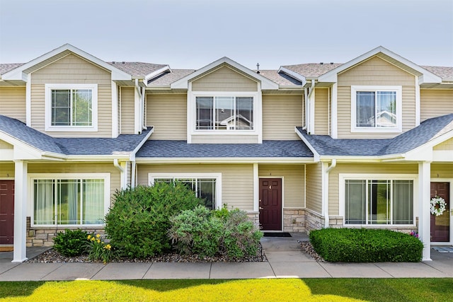 2240 Hart Ave Unit 4, Des Moines, IA 50320 - view of front of property with roof with shingles and stone siding