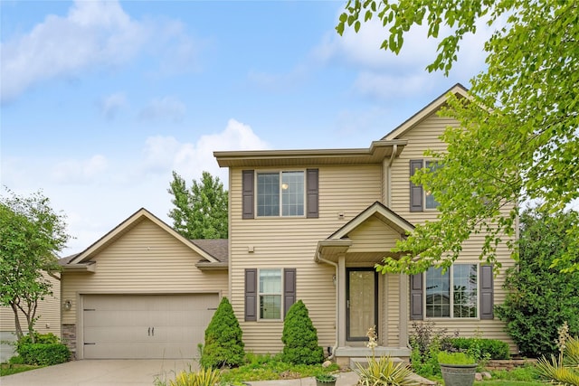 16205 Monroe Ct, Urbandale, IA 50323 - traditional-style home with concrete driveway and a garage