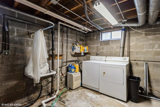3709 Aurora Ave, Des Moines, IA 50310 - laundry area with washing machine and dryer