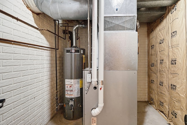 4719 84th St Unit A, Urbandale, IA 50322 - utility room with gas water heater and heating unit