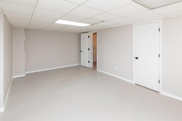 3948 43rd St, Des Moines, IA 50310 - finished basement featuring a drop ceiling and baseboards