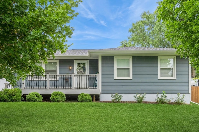3817 80th St, Urbandale, IA 50322 - view of front of property featuring a front lawn and roof with shingles