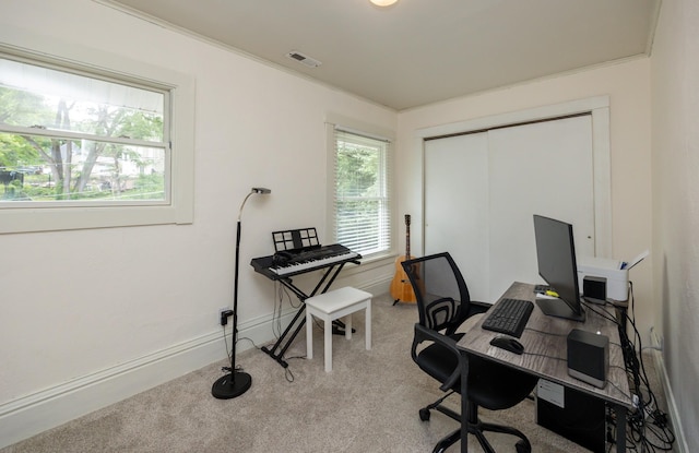 2418 Terrace Rd, Des Moines, IA 50312 - office area featuring light colored carpet