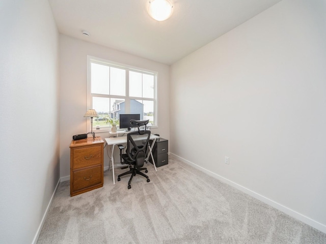645 NW Prairie Rose Ln, Waukee, IA 50263 - home office with baseboards and light colored carpet