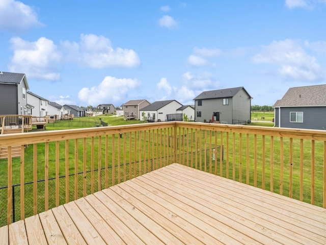 645 NW Prairie Rose Ln, Waukee, IA 50263 - wooden deck with a residential view