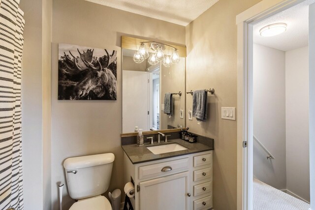 276 NW Georgetown Blvd, Ankeny, IA 50023 - bathroom with vanity and a chandelier