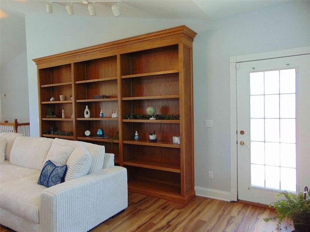 8114 Cobblestone Ct, Urbandale, IA 50322 - sitting room with light wood-style flooring and baseboards
