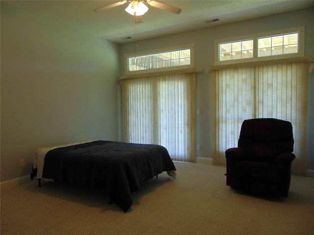 8114 Cobblestone Ct, Urbandale, IA 50322 - bedroom with carpet flooring and ceiling fan