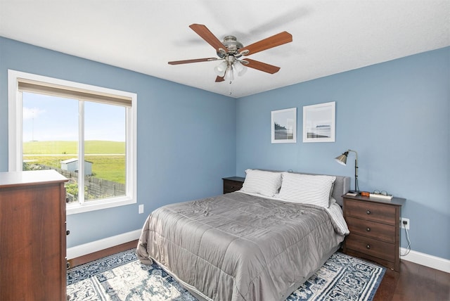 2207 Vista View Dr, Granger, IA 50109 - bedroom featuring wood finished floors and a ceiling fan