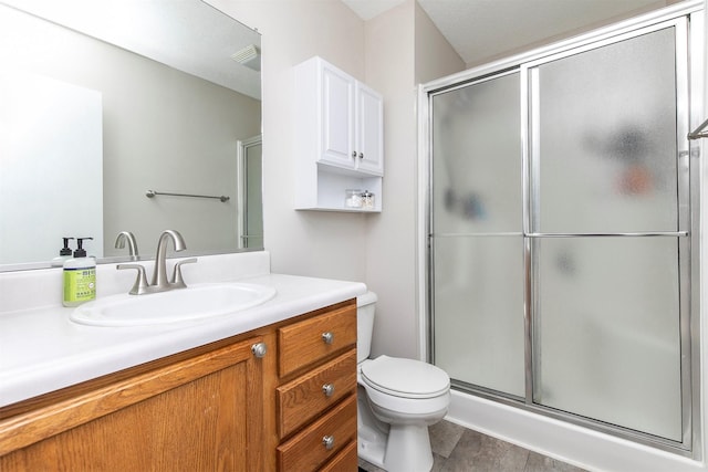 2207 Vista View Dr, Granger, IA 50109 - full bathroom featuring vanity and a shower with shower door