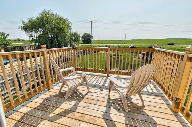2207 Vista View Dr, Granger, IA 50109 - view of wooden deck