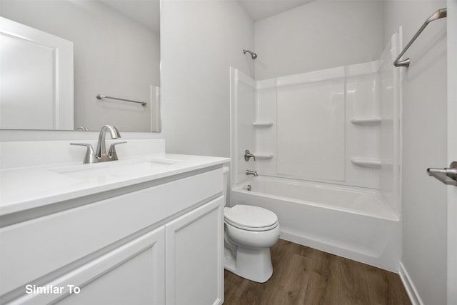 605 NW Compass Ave, Waukee, IA 50263 - bathroom featuring vanity, bathing tub / shower combination, and wood finished floors