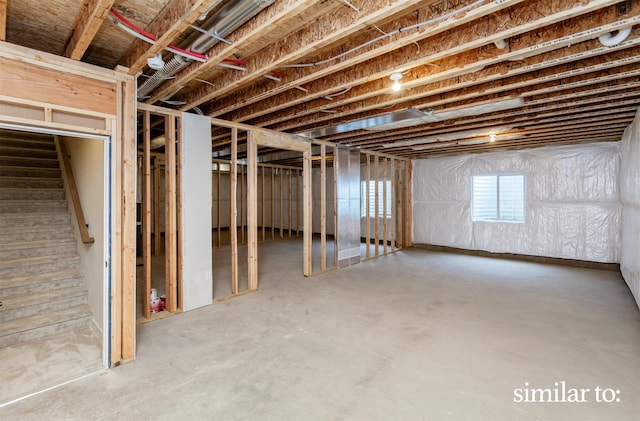 9383 Modena Ln, West Des Moines, IA 50266 - below grade area featuring stairway