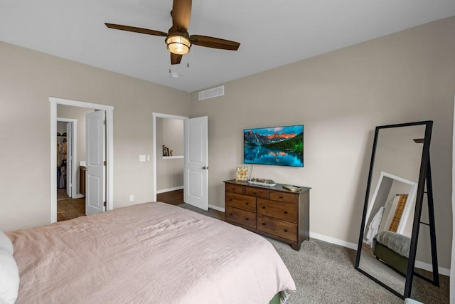 210 SE Willow Run Ln, Ankeny, IA 50021 - carpeted bedroom featuring baseboards and a ceiling fan