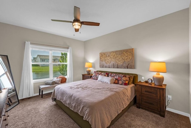 210 SE Willow Run Ln, Ankeny, IA 50021 - carpeted bedroom with baseboards and a ceiling fan