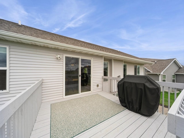 712 Mallard Pointe Dr NW, Bondurant, IA 50035 - wooden terrace featuring area for grilling