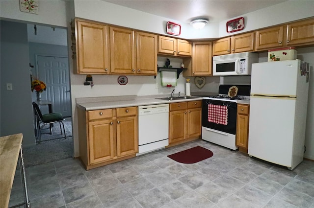 506 12th Ave NW, Altoona, IA 50009 - kitchen with white appliances, light countertops, and open shelves