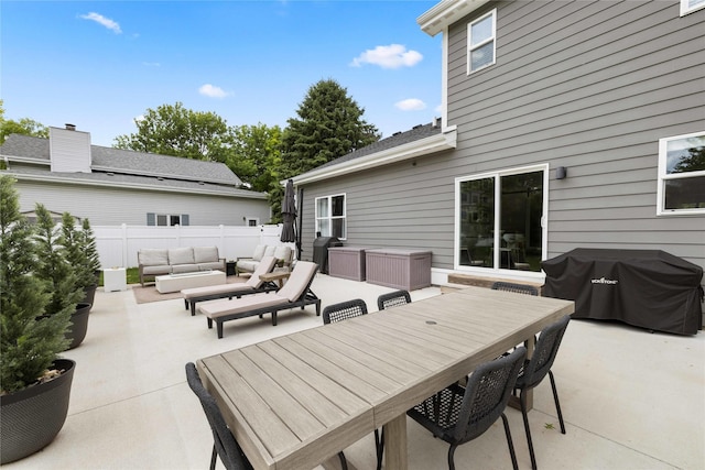 9622 NW 70th Ave, Johnston, IA 50131 - view of patio / terrace with outdoor lounge area, grilling area, and outdoor dining space