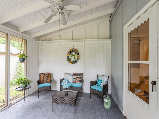 110 E 20th St N, Newton, IA 50208 - sunroom / solarium with ceiling fan