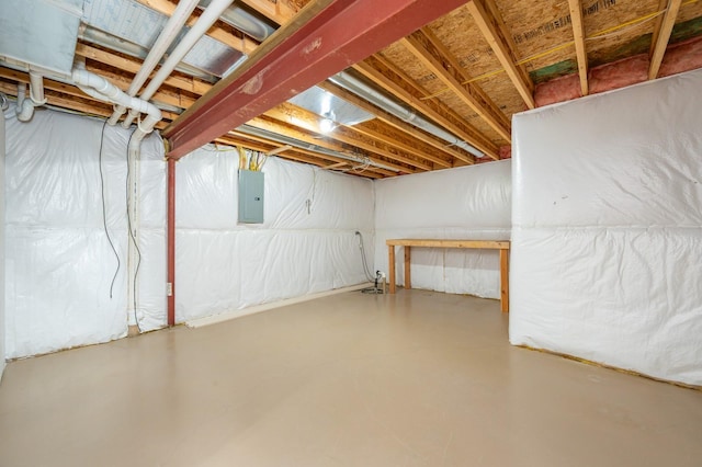 5514 SE 24th St, Des Moines, IA 50320 - unfinished basement with electric panel