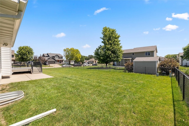 1217 NW Morningside Ct, Grimes, IA 50111 - fenced backyard featuring a residential view and a patio area
