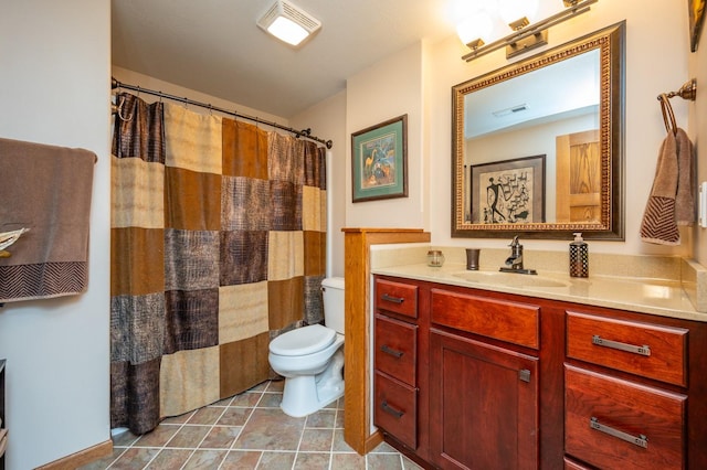 105 Everett Cir, Mingo, IA 50168 - full bath featuring vanity, tile patterned floors, and a shower with shower curtain