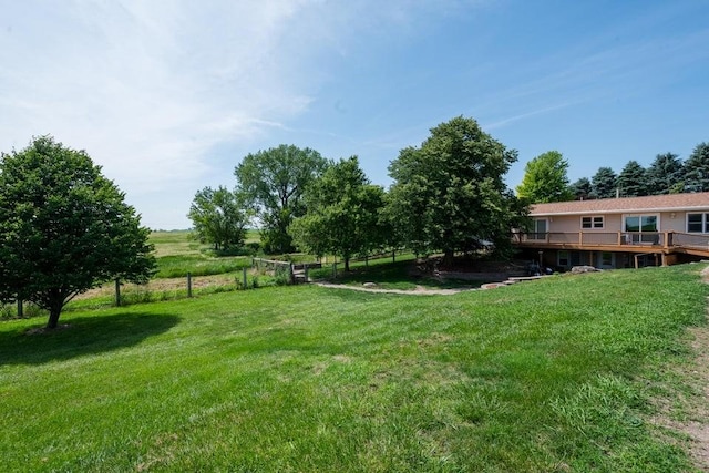 28453 530th Ave, Kelley, IA 50134 - view of yard with a wooden deck