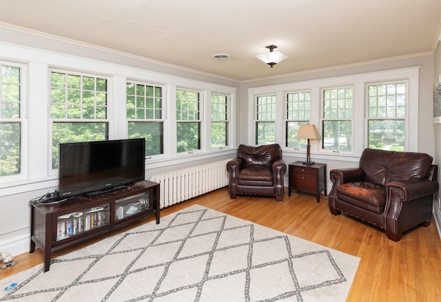 642 Polk Blvd, Des Moines, IA 50312 - sunroom / solarium featuring radiator