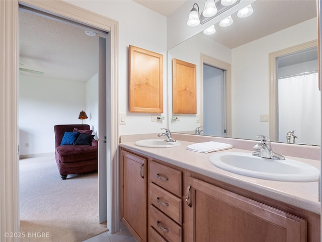 4710 76th St, Urbandale, IA 50322 - full bathroom featuring double vanity