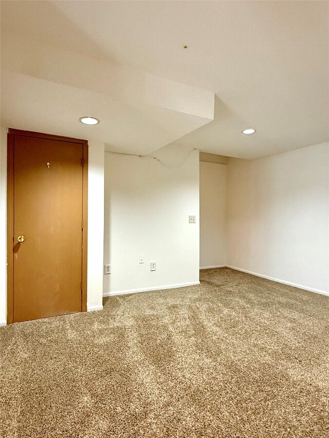 2519 W 1st St, Ankeny, IA 50023 - carpeted empty room featuring recessed lighting and baseboards