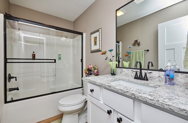 690 SE Driftwood Ln, Waukee, IA 50263 - full bathroom with vanity and enclosed tub / shower combo