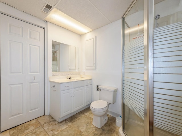 3918 11th St, Des Moines, IA 50313 - bathroom featuring vanity and a stall shower