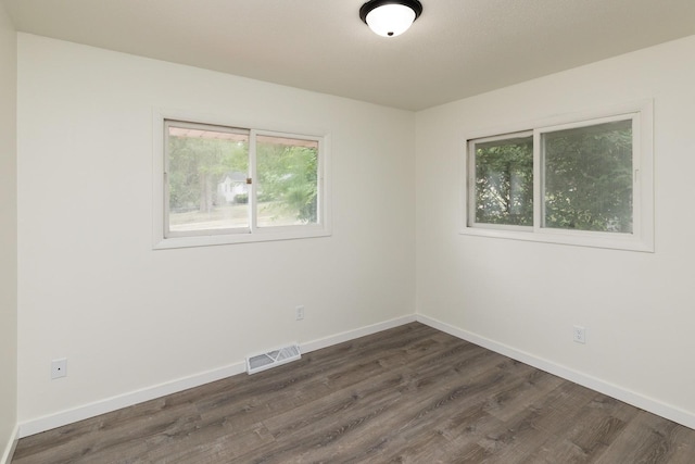 424/426 E Leach Ave, Des Moines, IA 50315 - unfurnished room with plenty of natural light and dark wood-style floors