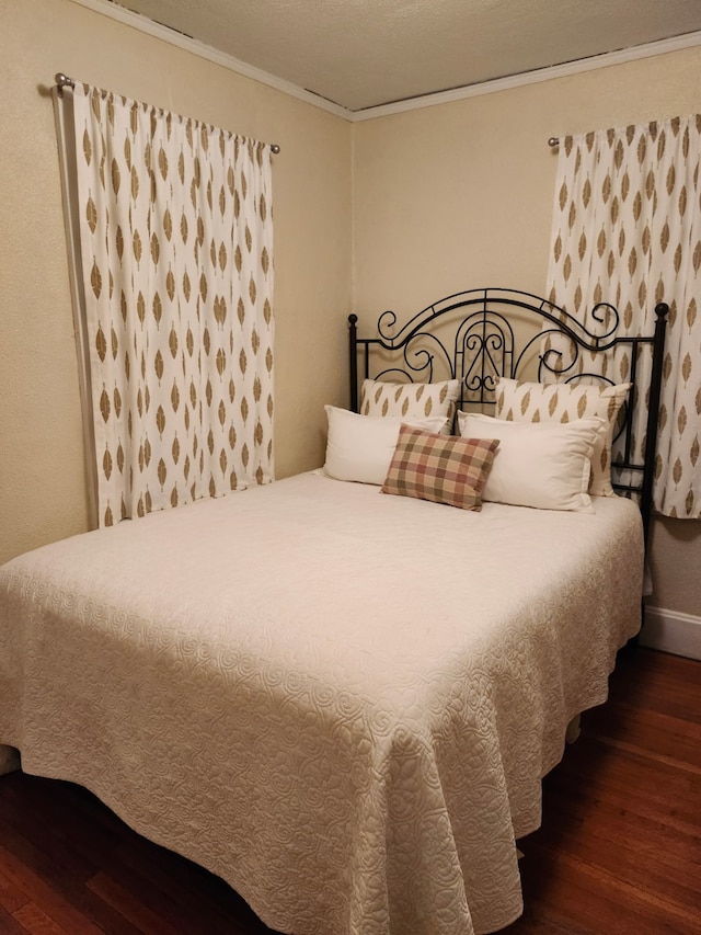 2730 53rd St, Des Moines, IA 50310 - bedroom with hardwood / wood-style flooring and ornamental molding