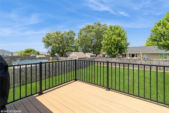200 Walnut Dr NW, Bondurant, IA 50035 - deck with a fenced backyard