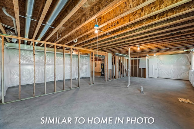 1488 S 91st St, West Des Moines, IA 50266 - unfinished below grade area featuring water heater