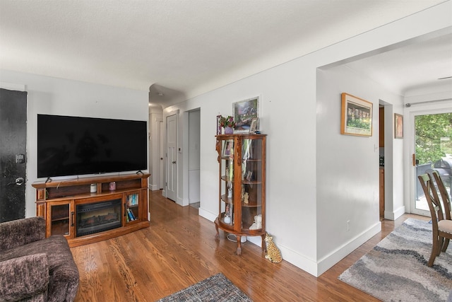 2904 Shadyoak Dr, Des Moines, IA 50310 - living area featuring wood finished floors and baseboards