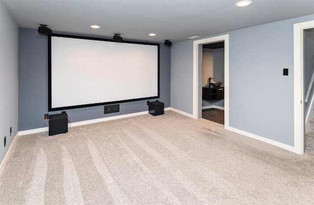 1808 Payton Ave, Des Moines, IA 50315 - home theater with carpet and recessed lighting