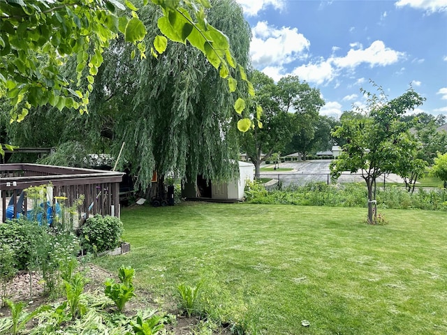 3521 SE 20th St, Des Moines, IA 50320 - view of yard featuring a storage shed