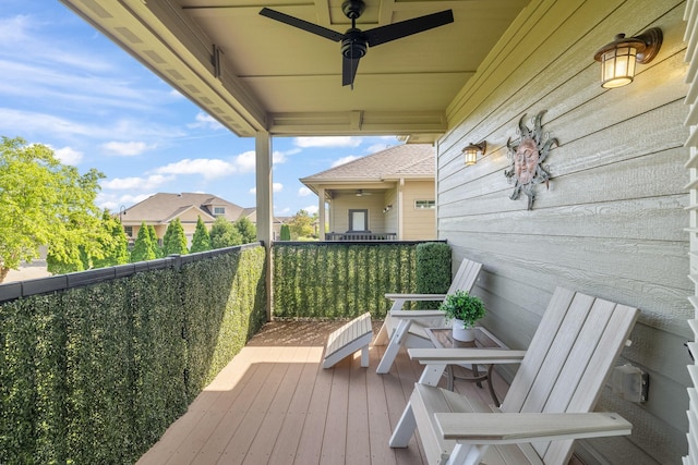 255 S 41st St Unit 171, West Des Moines, IA 50265 - deck with ceiling fan