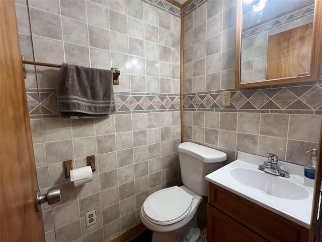 109 E Jackson St, Panora, IA 50216 - half bathroom with tile walls and vanity