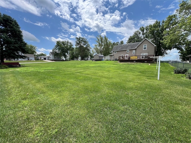 109 E Jackson St, Panora, IA 50216 - view of yard with a wooden deck