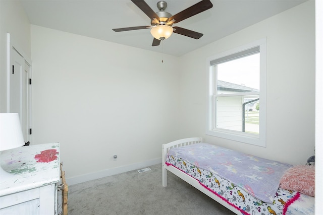 309 NW Beechwood Dr, Grimes, IA 50111 - bedroom featuring carpet floors and a ceiling fan