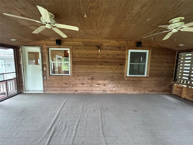 7116 Maple Dr, Urbandale, IA 50322 - unfurnished sunroom with lofted ceiling and plenty of natural light