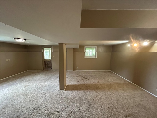 7116 Maple Dr, Urbandale, IA 50322 - below grade area with carpet