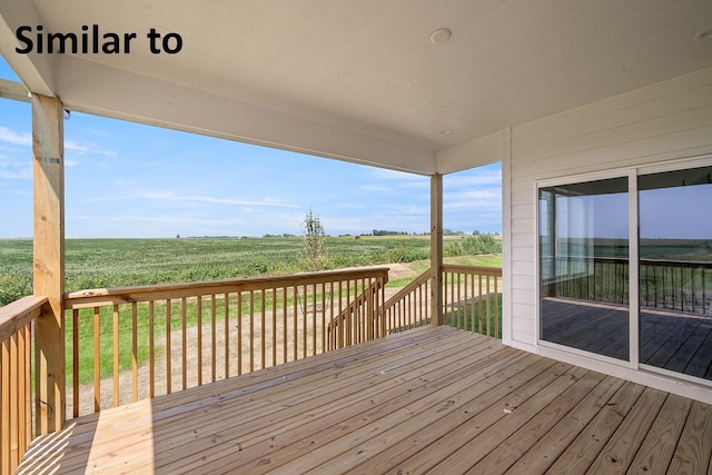 3217 NW Prescott Ct, Grimes, IA 50111 - deck with a view of countryside and agricultural area
