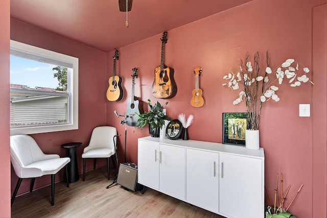 1315 Bundy St, Des Moines, IA 50315 - sitting room with light wood-style floors