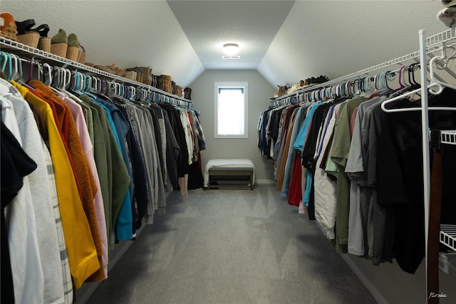 807 W Orchard Ave, Indianola, IA 50125 - spacious closet featuring vaulted ceiling and carpet floors